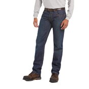 Ariat M3 FR Loose Basic Stackable Straight Leg Jean in Shale